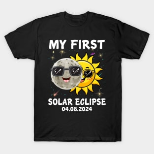 My First Solar Eclipse Toddler Boys Girls 2024 Solar Eclipse T-Shirt